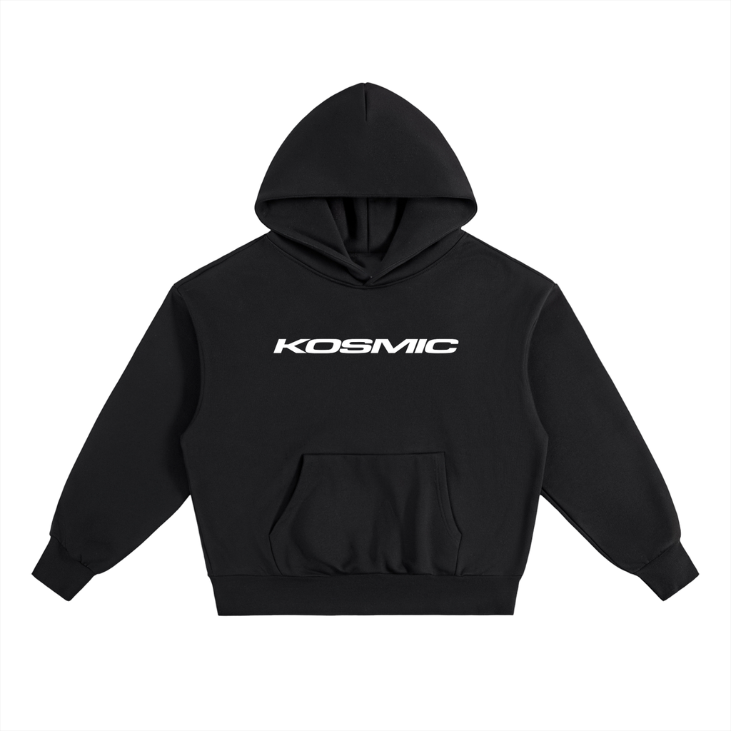 Black hoodie with gold Arabic text on a white background