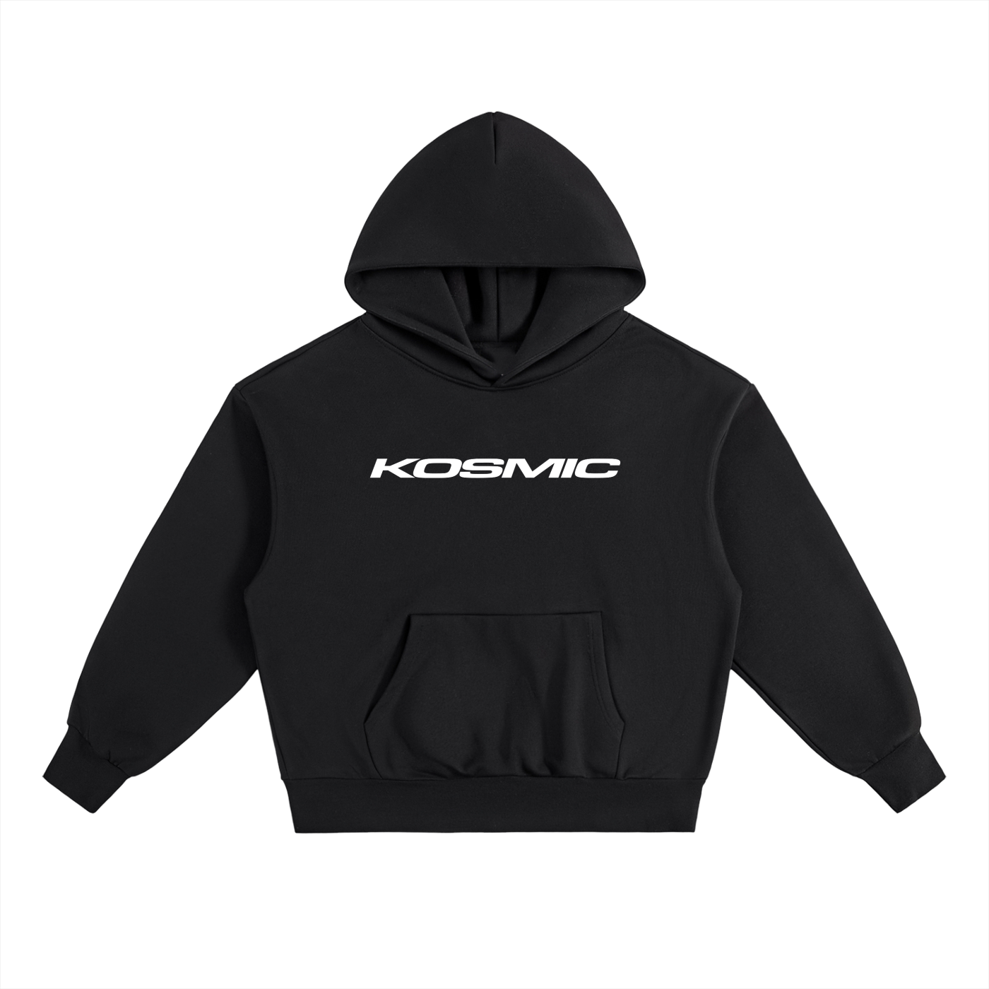 Black hoodie with gold Arabic text on a white background